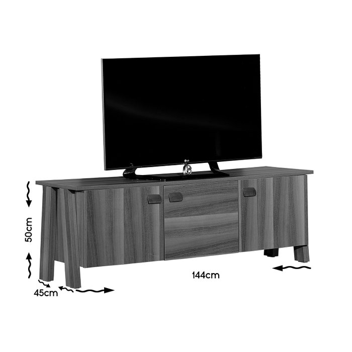 Hanah Home Story 3 Soporte de TV Marrón
